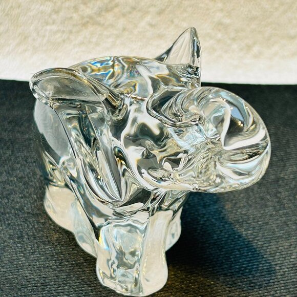 The Lucky Elephant Trunk Up Crystal Paperweight - Picture 7 of 12
